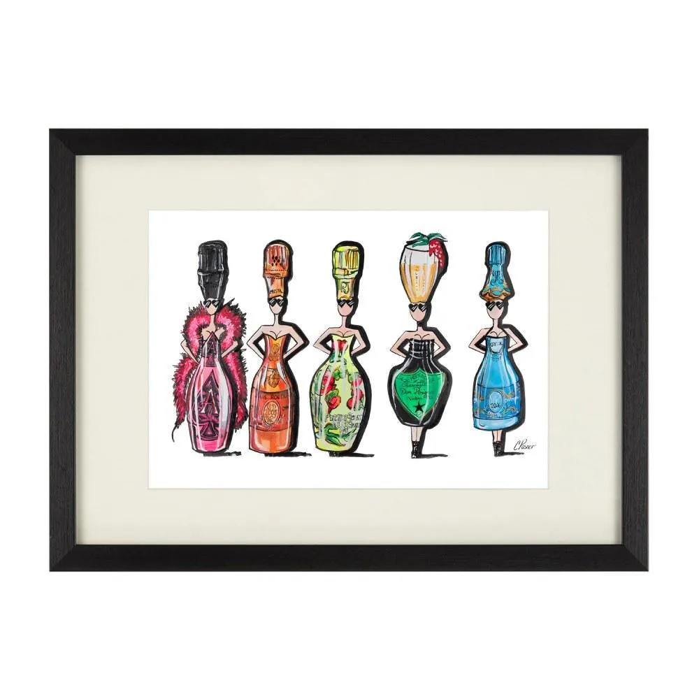 A4 Wall Art Print Unframed - Champagne Baby image