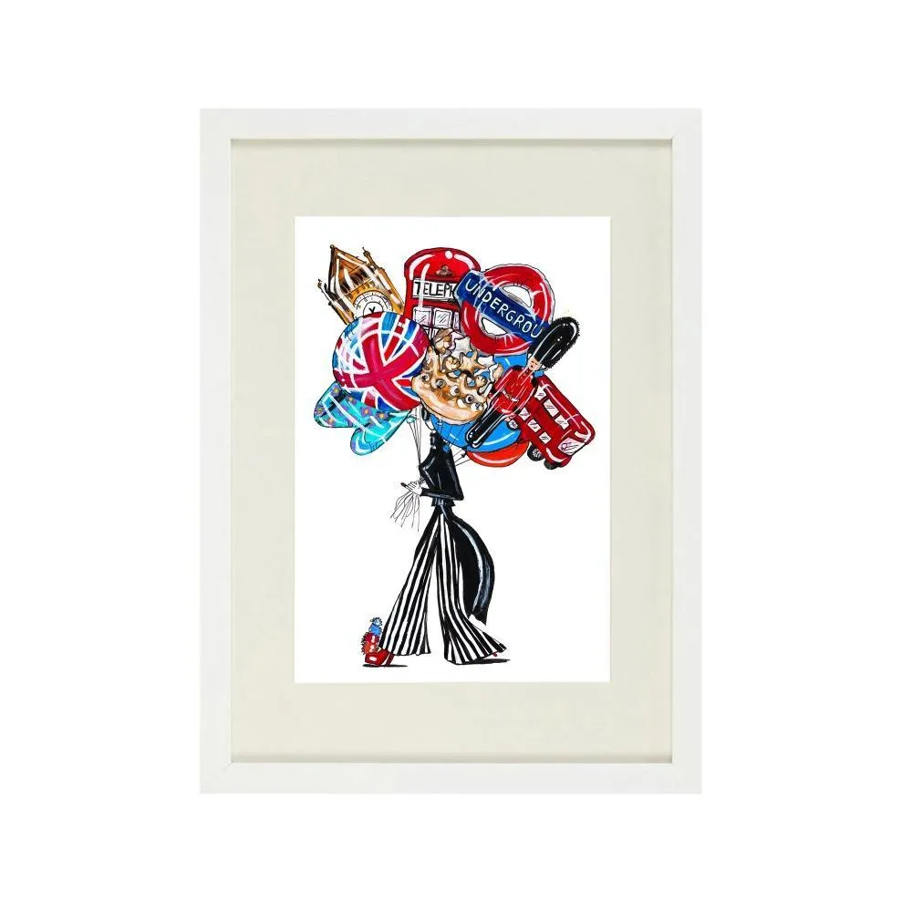A4 Wall Art Print Unframed - City Balloons image