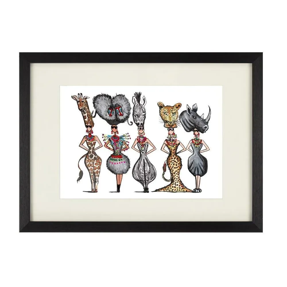 A4 Wall Print with Frame - White