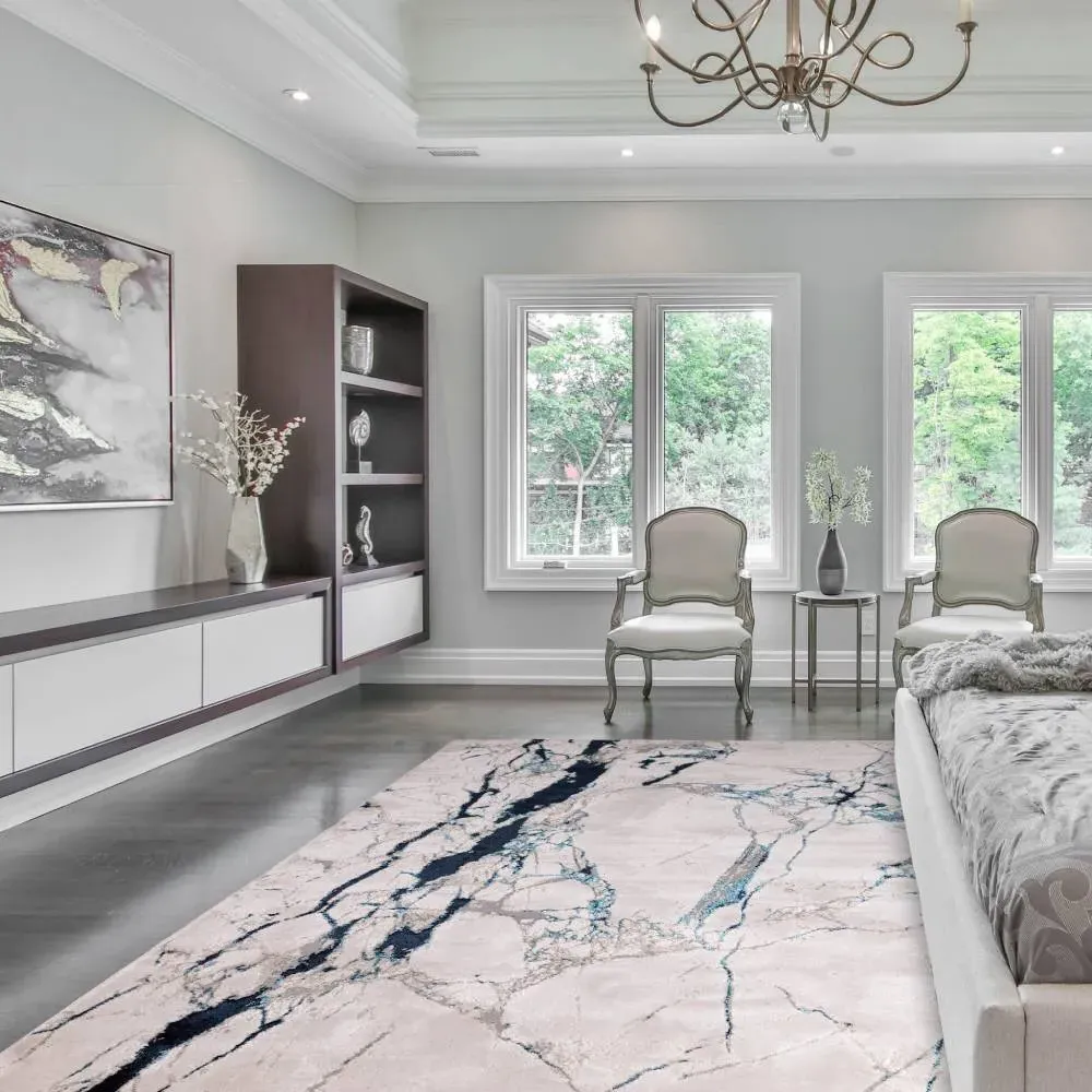 Abstract Rug with High Shine Finish image