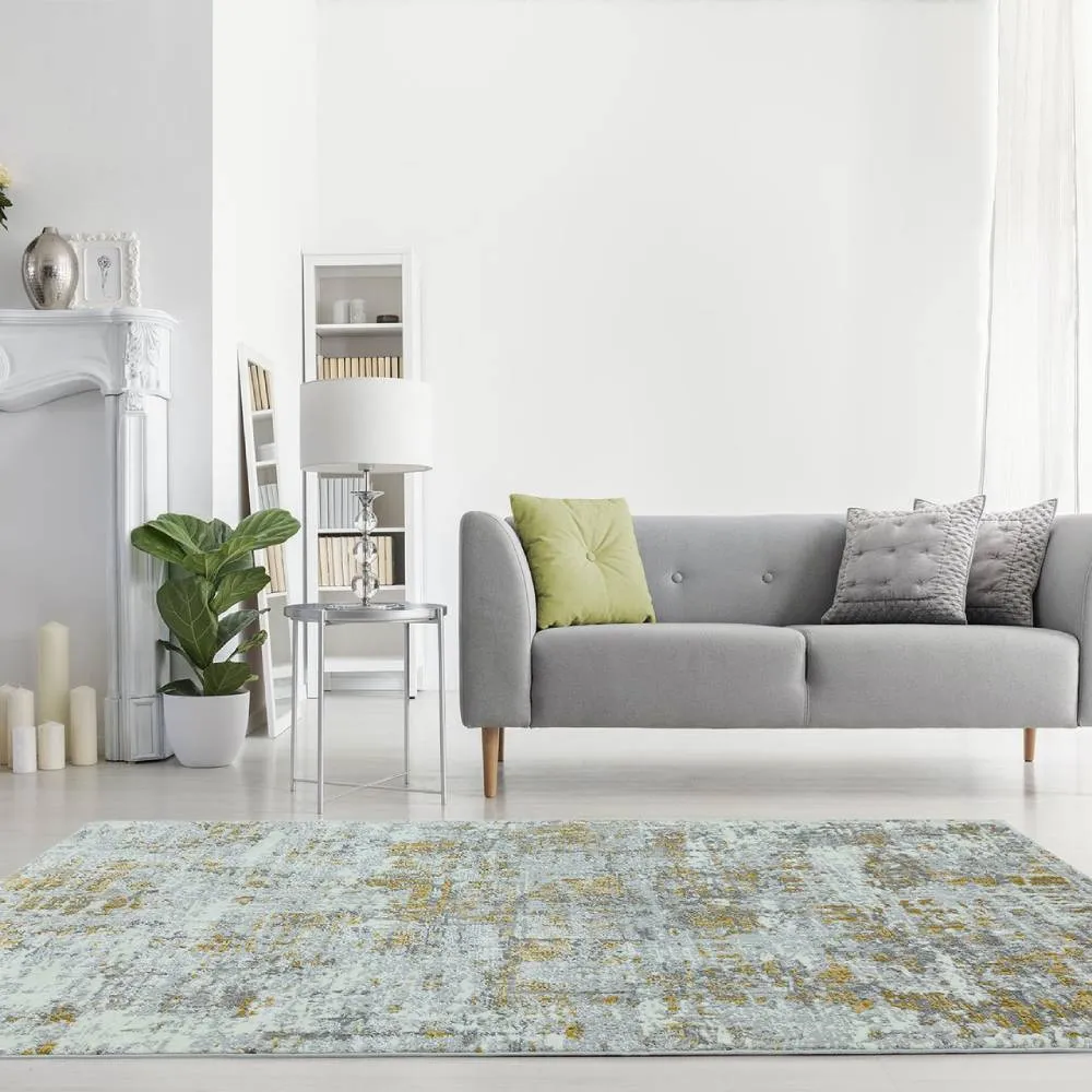 Abstract Rug - Yellow, Multi-Color image