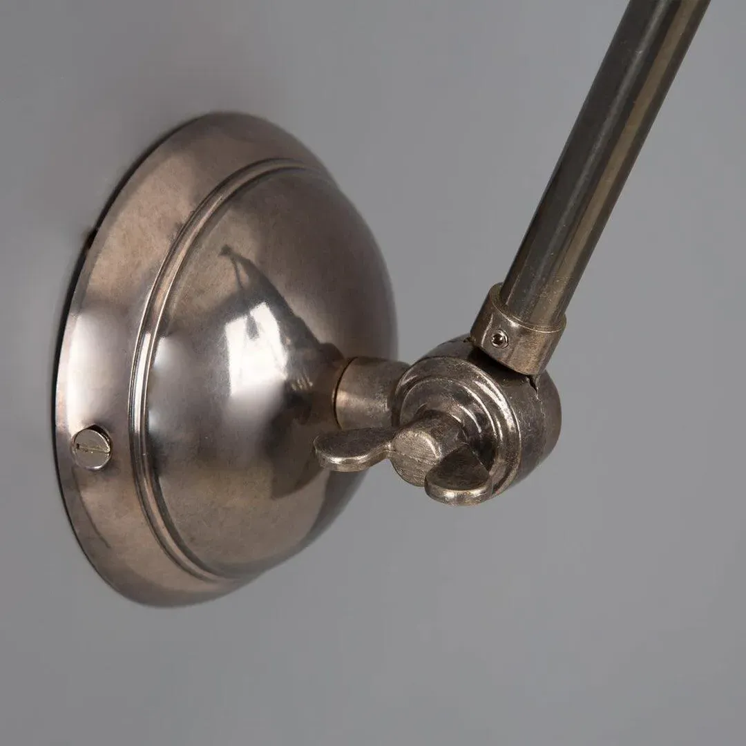 Adjustable Arm Wall Light - Silver, Metal