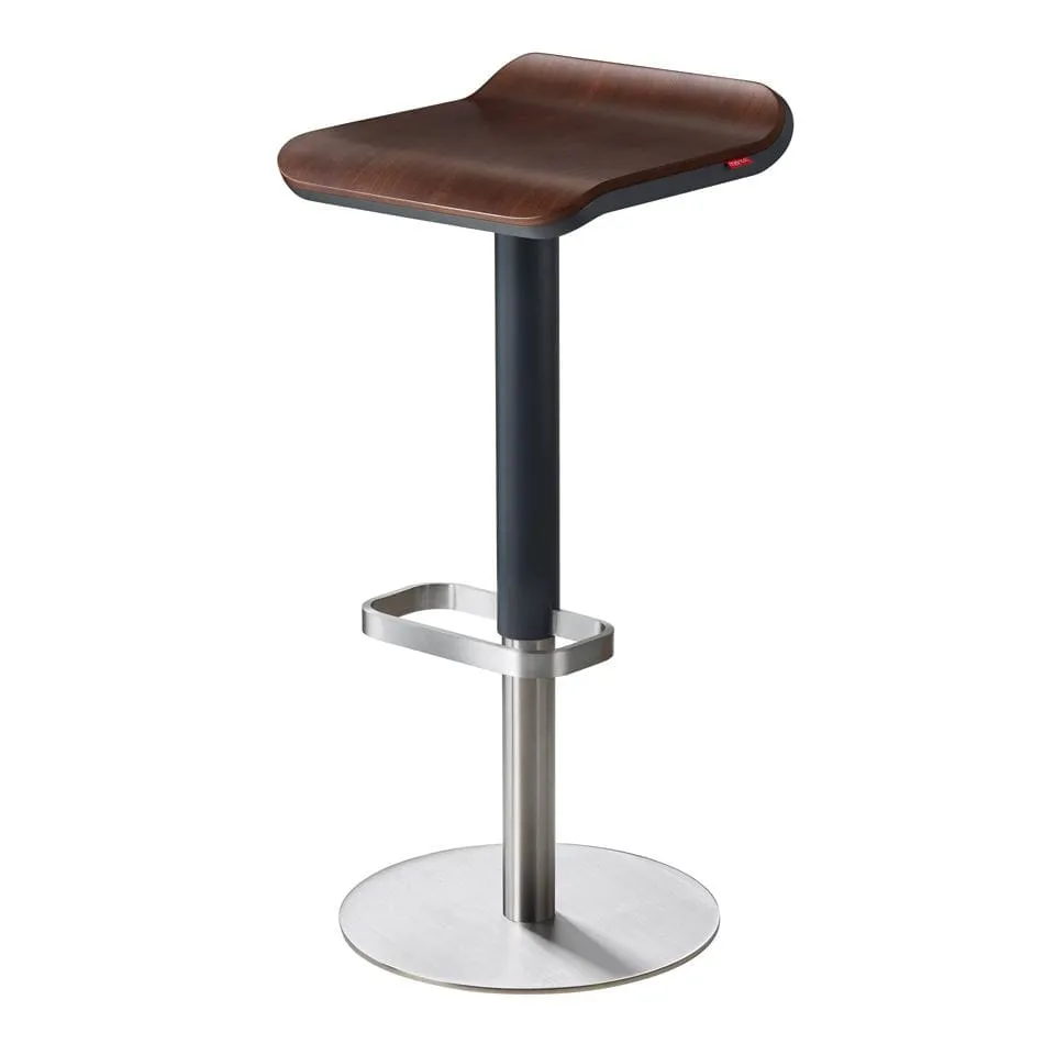 Adjustable Bar Stool - Anthracite, Walnut