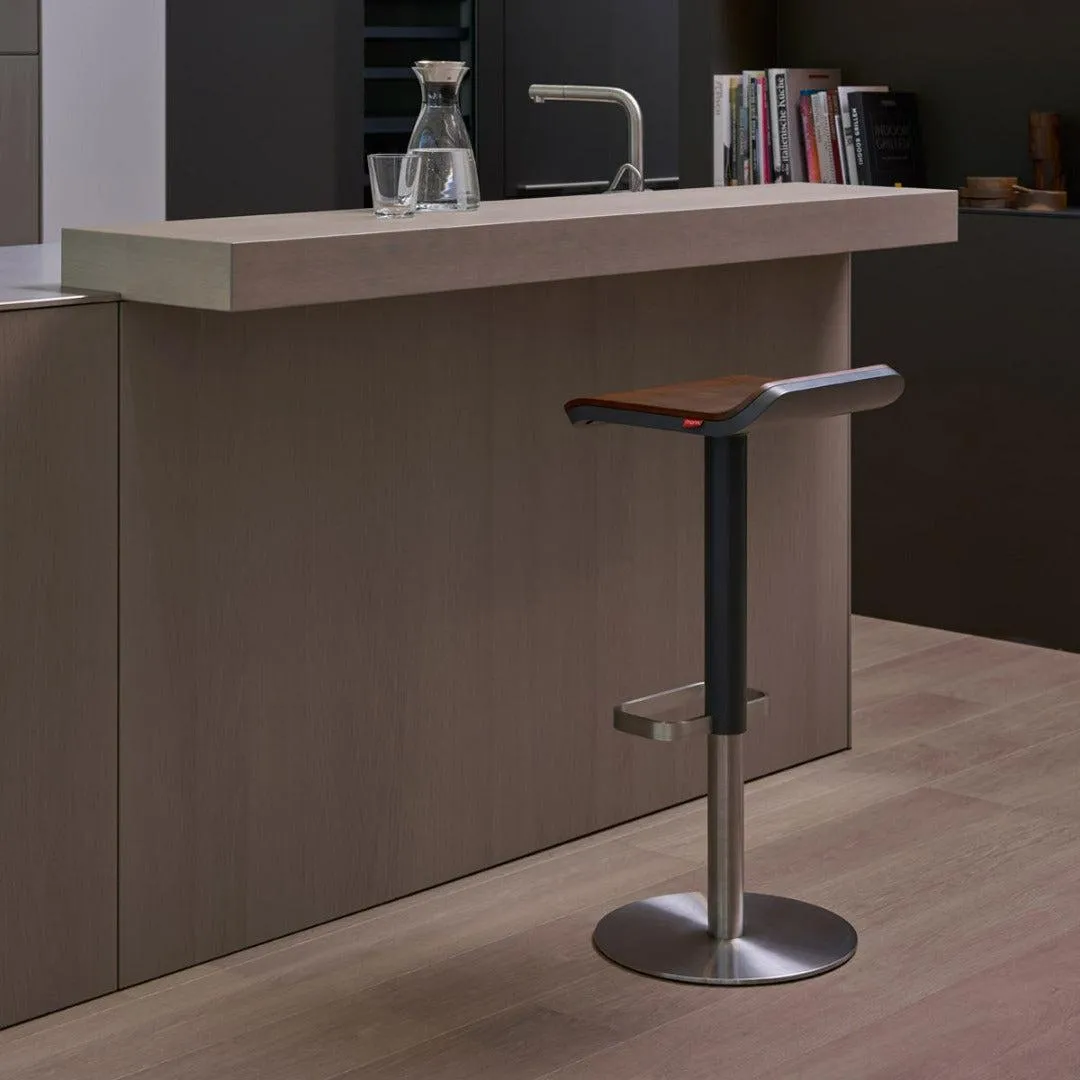 Adjustable Bar Stool - Anthracite, Walnut