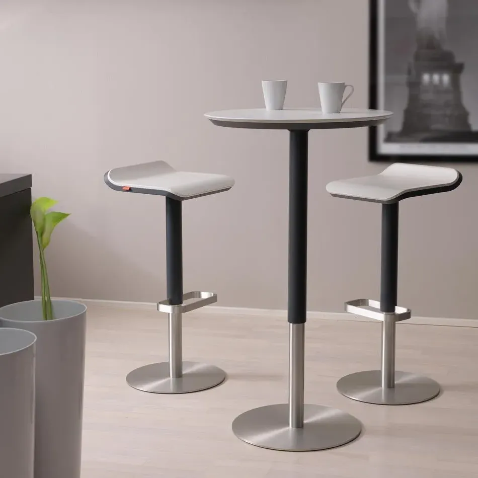 Adjustable Bar Stool - Anthracite, White