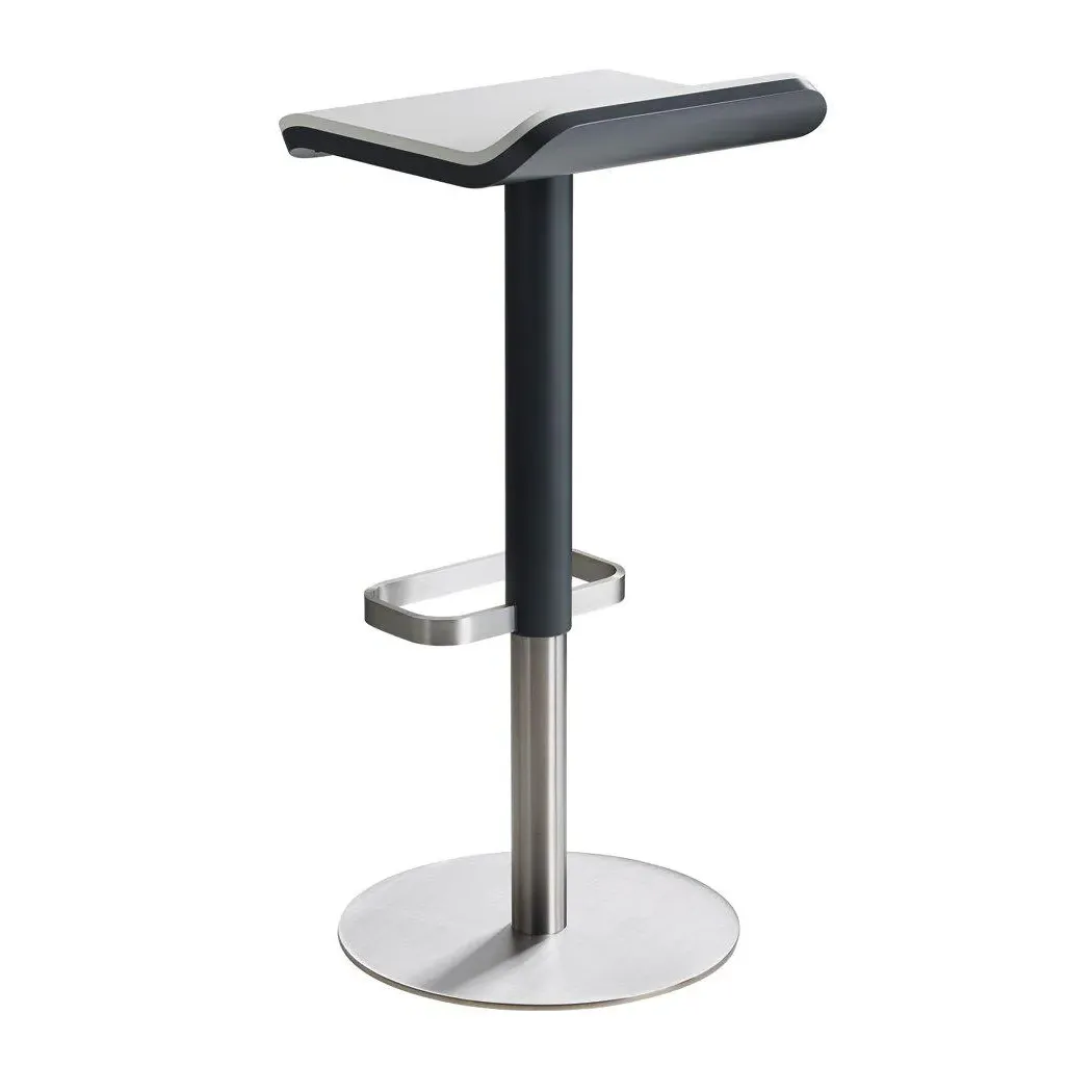 Adjustable Bar Stool - Anthracite, White