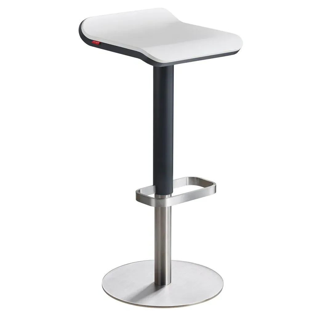 Adjustable Bar Stool - Anthracite, White image