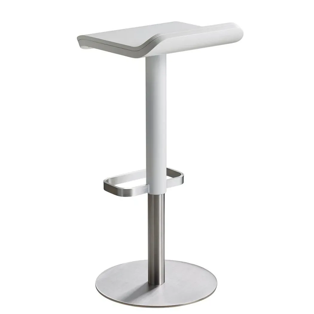 Adjustable Bar Stool - White