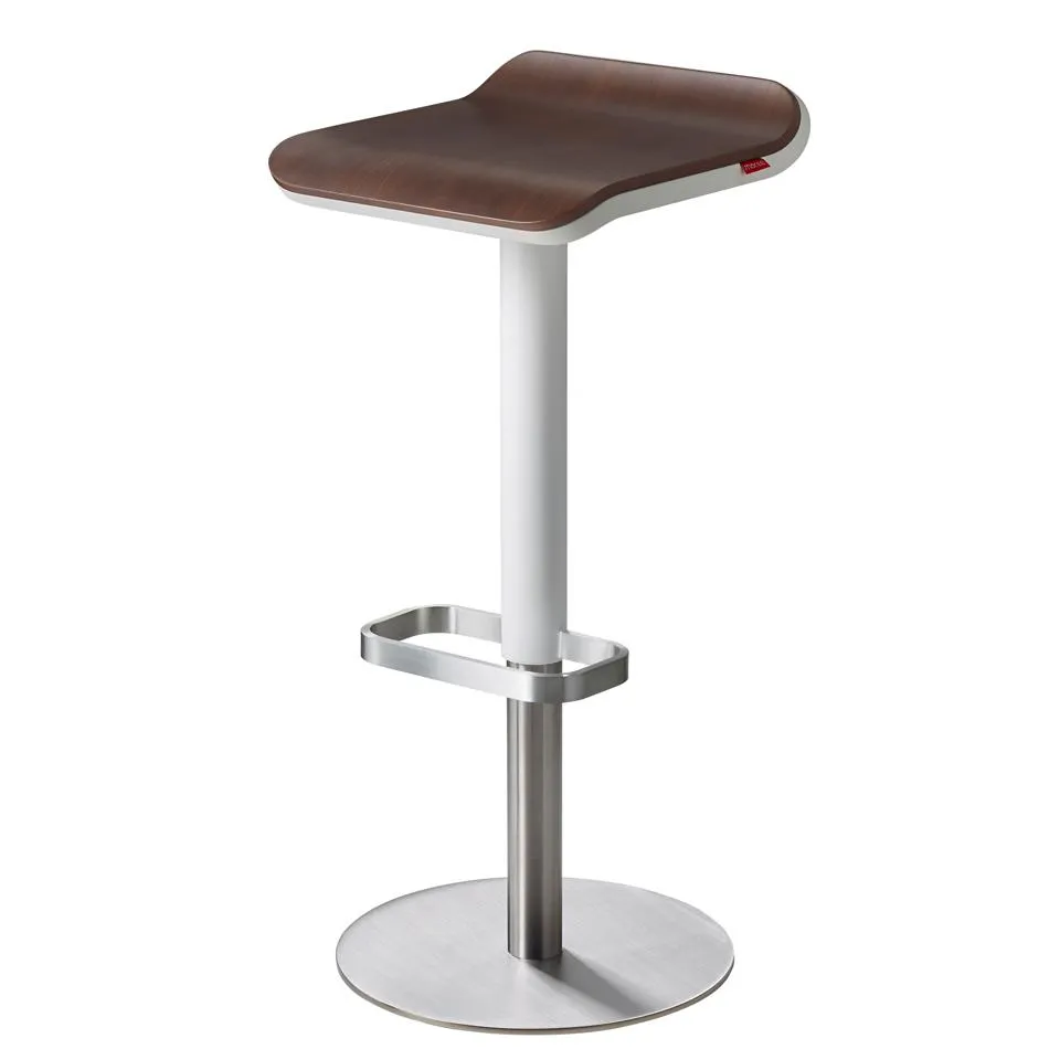 Adjustable Bar Stool - White, Walnut