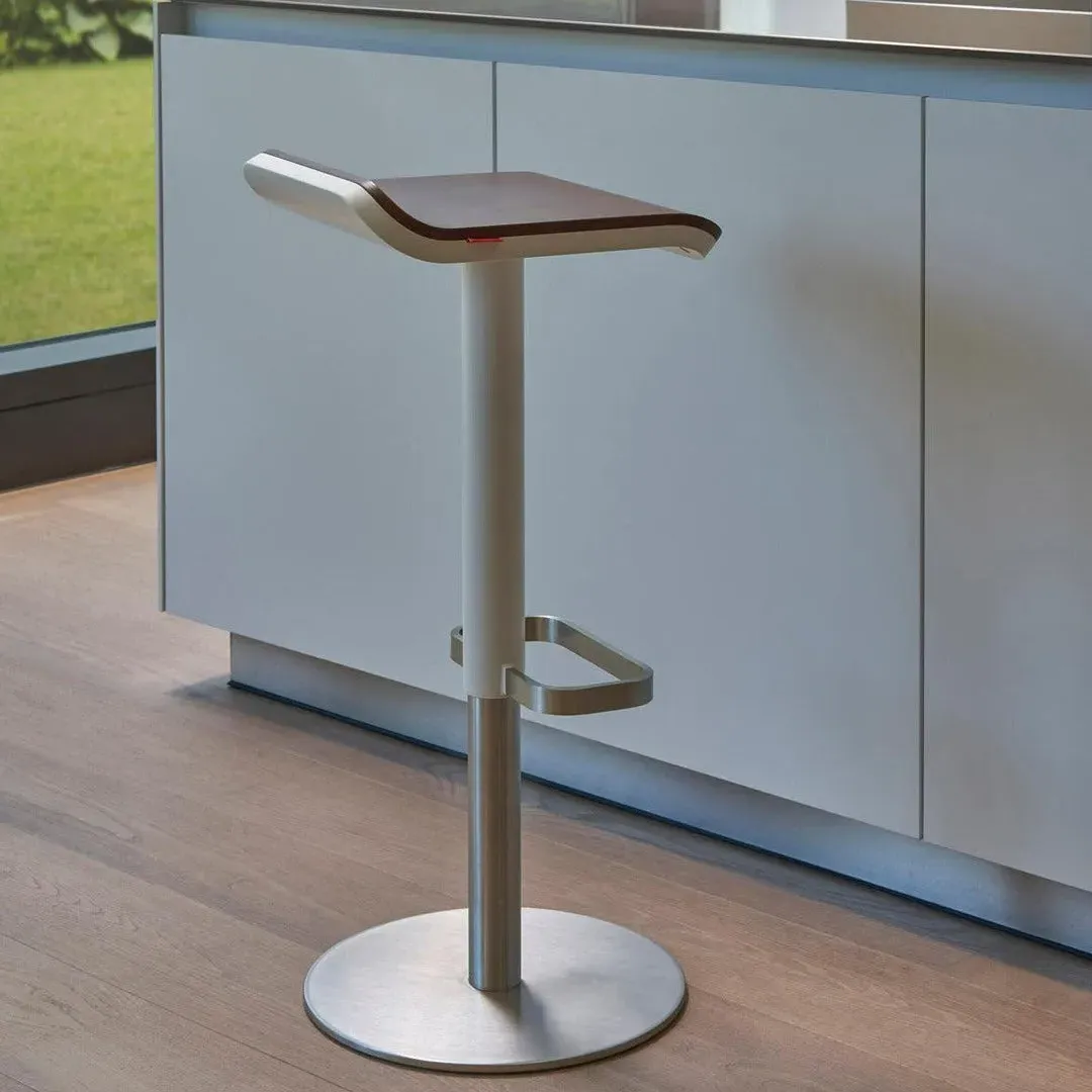 Adjustable Bar Stool - White, Walnut