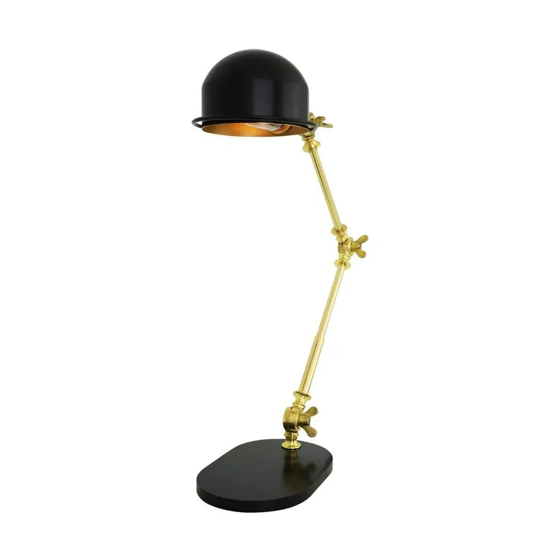 Adjustable Desk Lamp with Swivel Joints - Brass