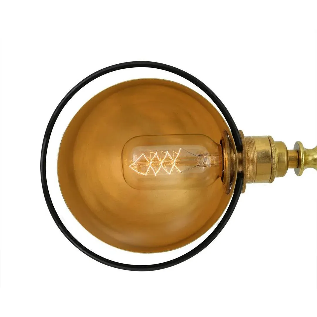 Adjustable Desk Lamp with Swivel Joints - Brass