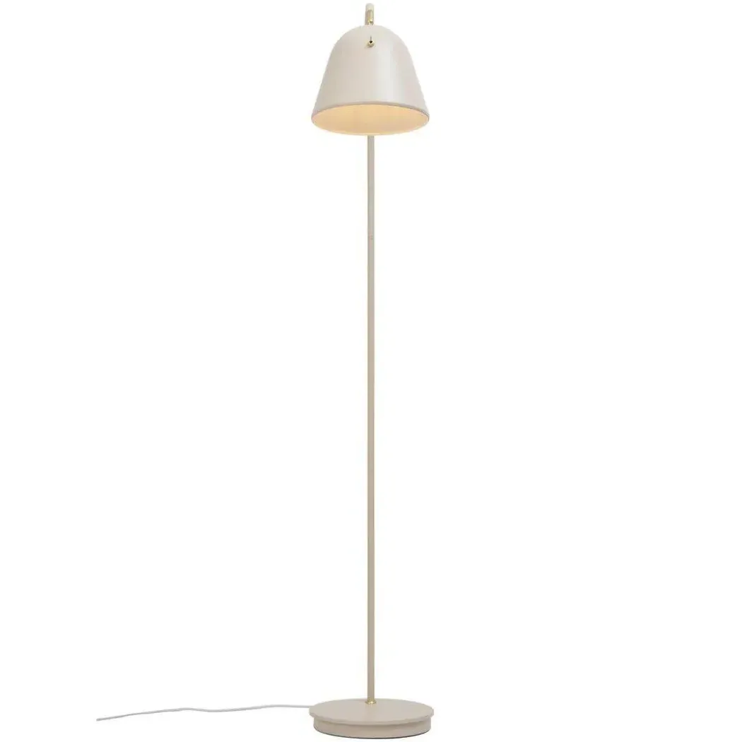 Adjustable Floor Lamp - Beige, Brass