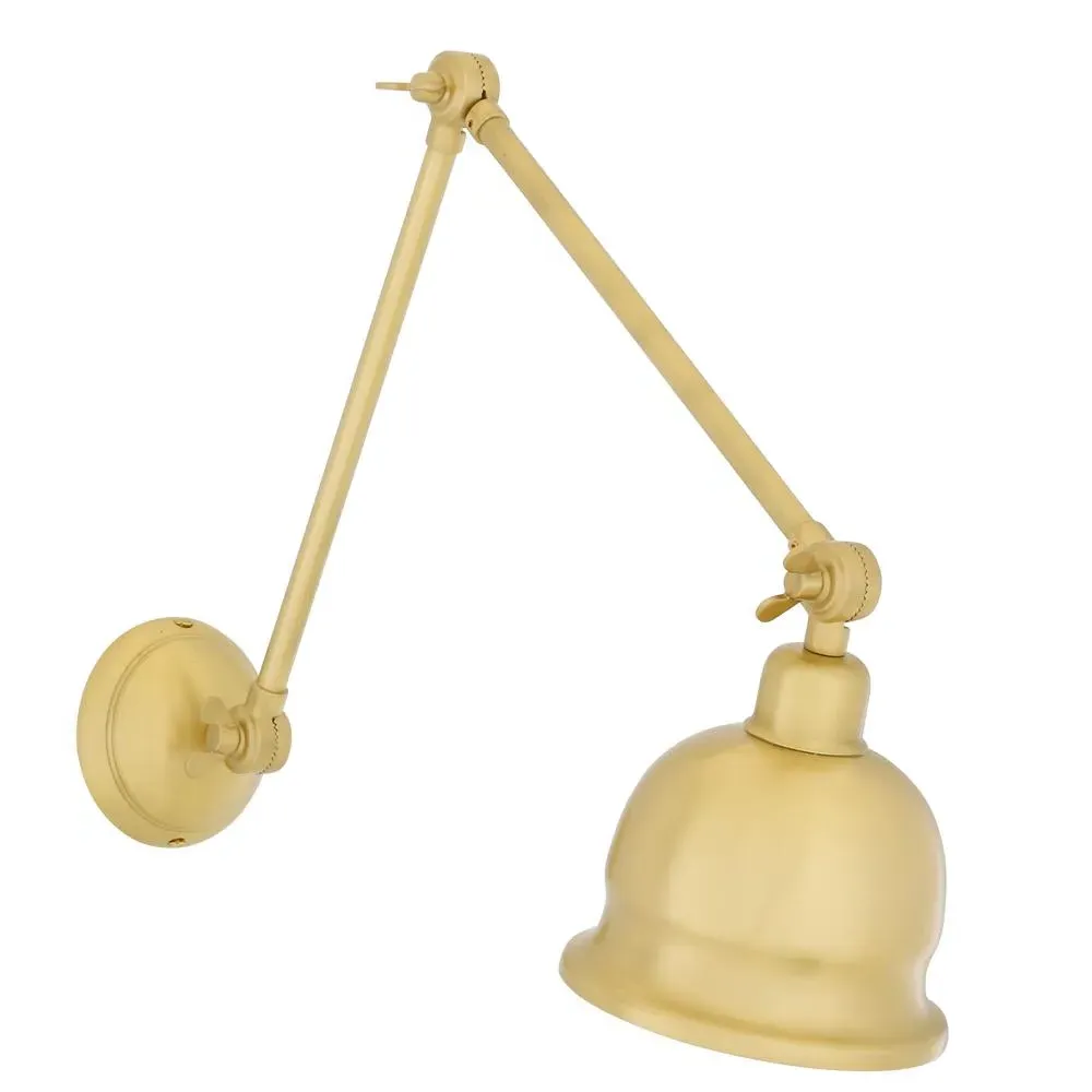 Adjustable Picture Light - Satin Brass