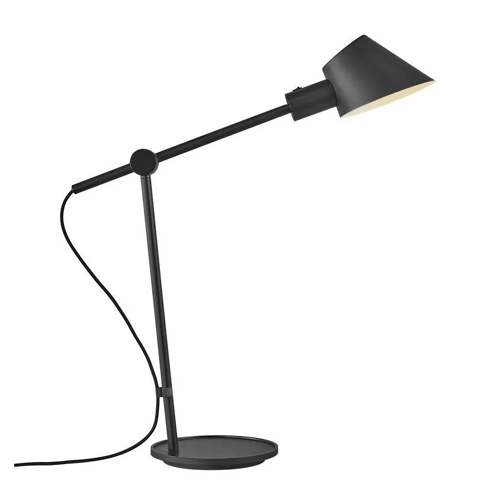 Adjustable Table Lamp with Swivel - Black