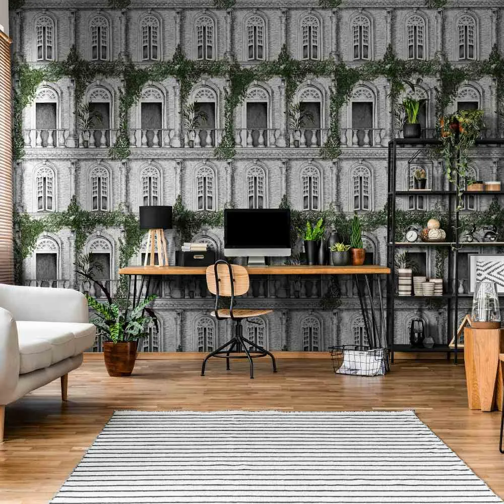 Architecture Wallpaper Roll - Green image