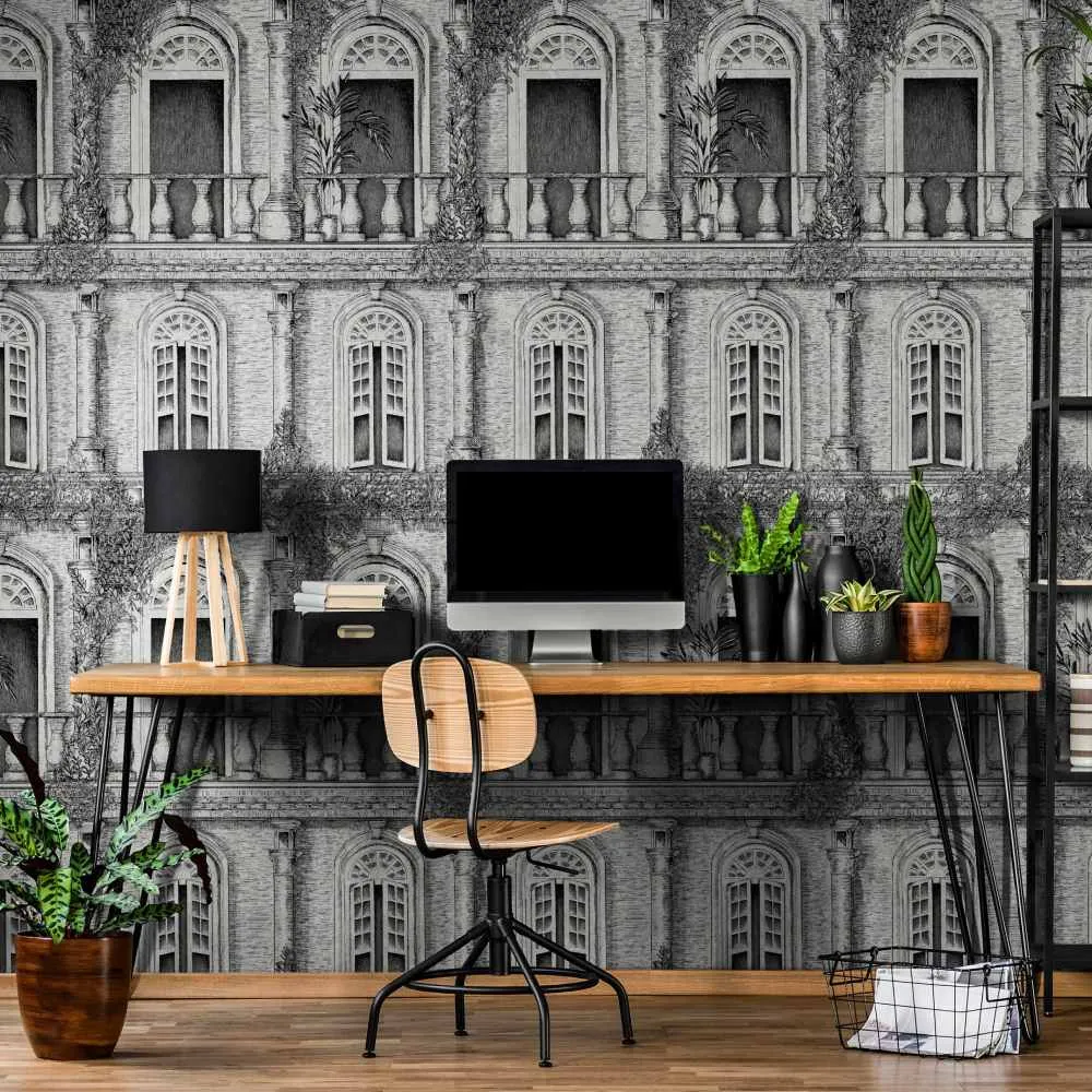 Architecture Wallpaper Roll - Grey image