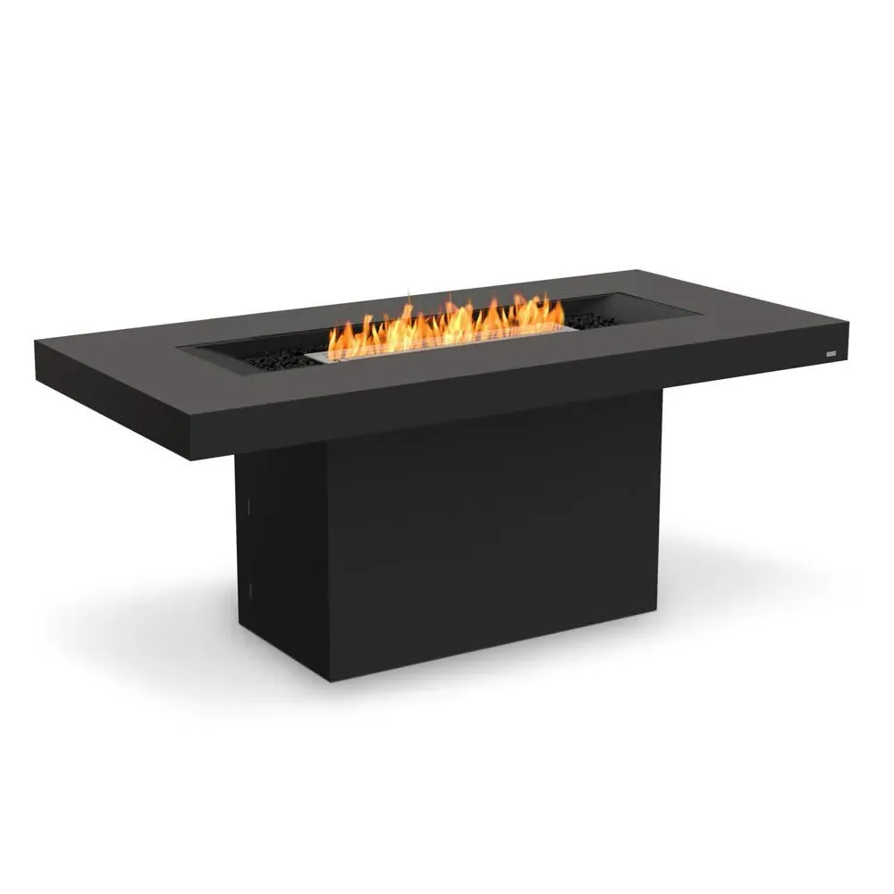 Bar Fire Pit Table with Bioethanol - Graphite