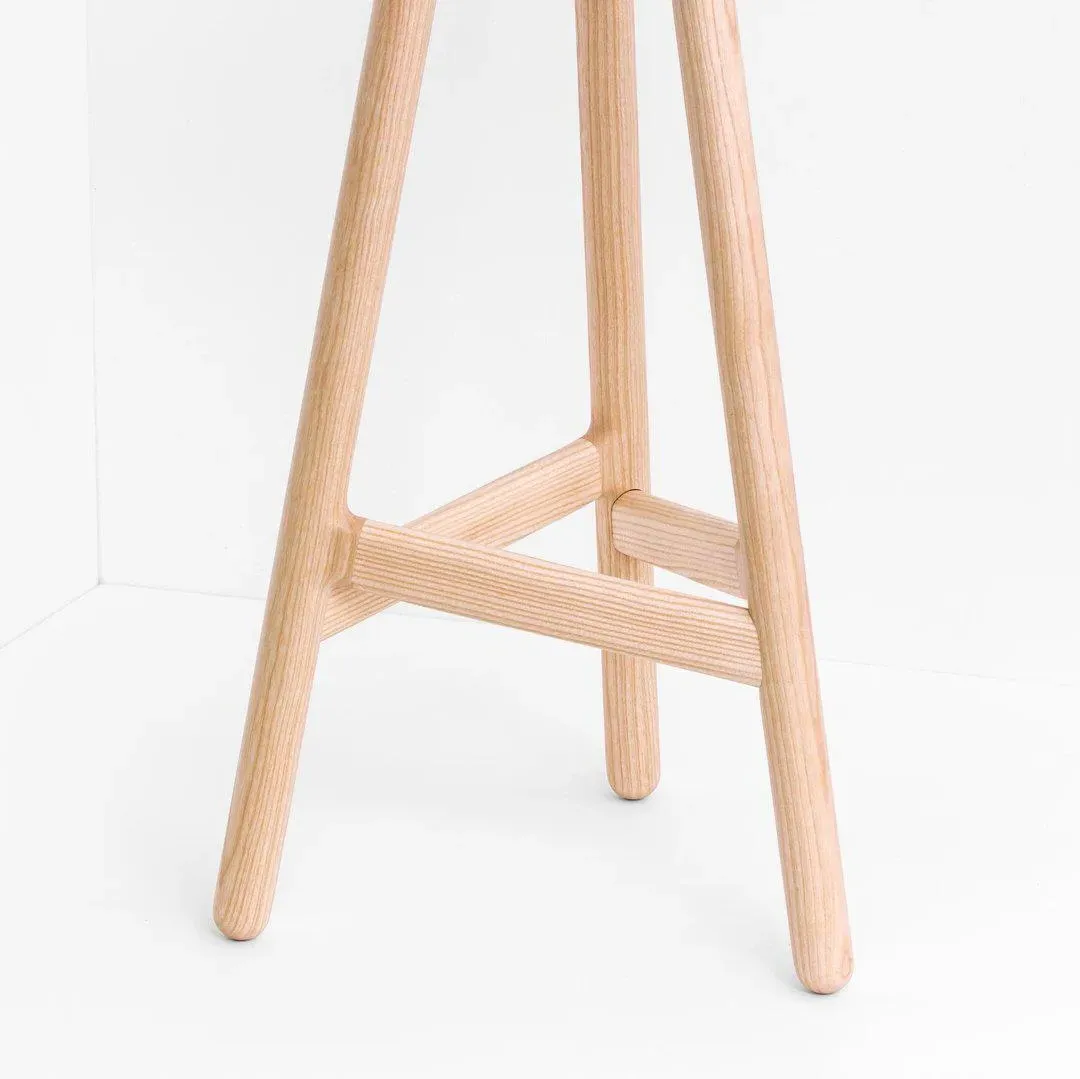 Bar Stool with Footrest - Ash