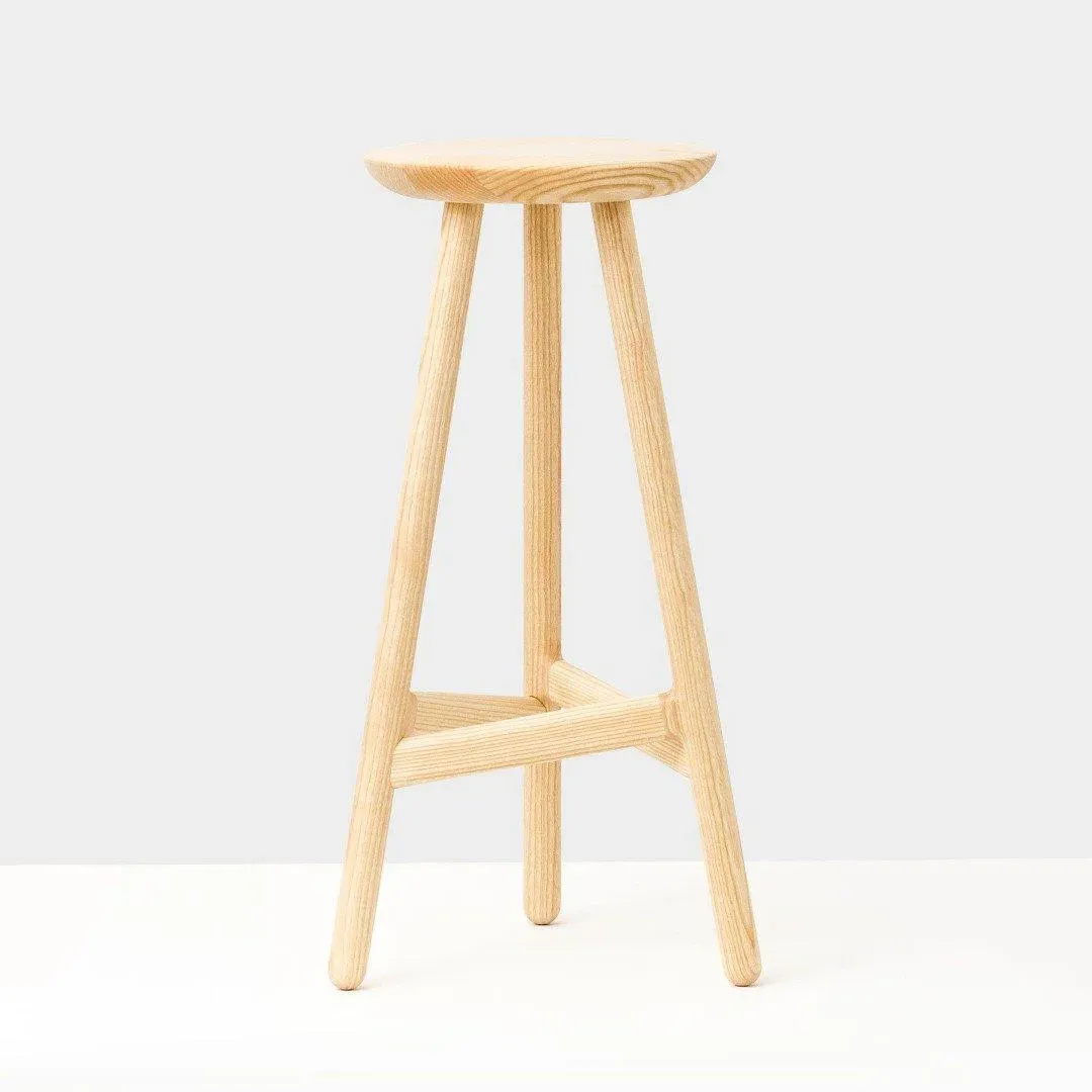 Bar Stool with Footrest - Ash image