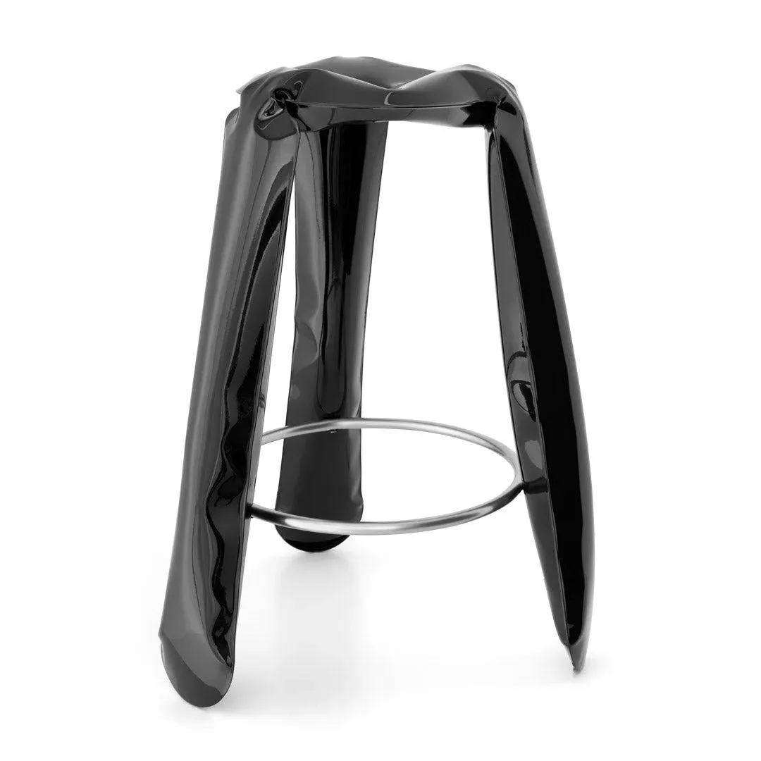 Bar Stool with Steel Frame - Black, Steel