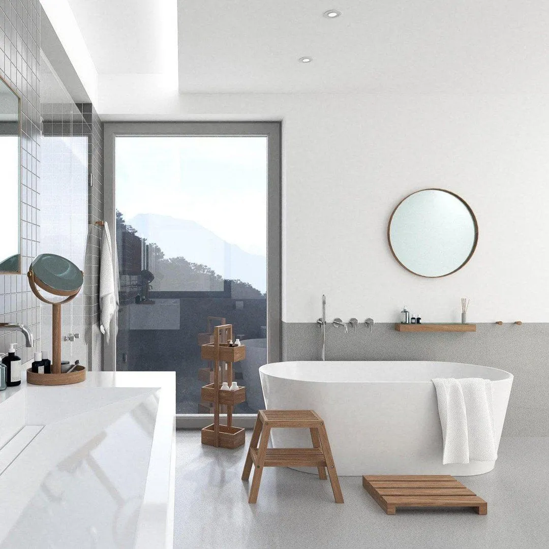 Bathroom Duckboard - Natural Oak, Wood