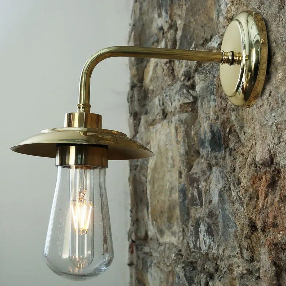 Bathroom Wall Light - Natural Brass image