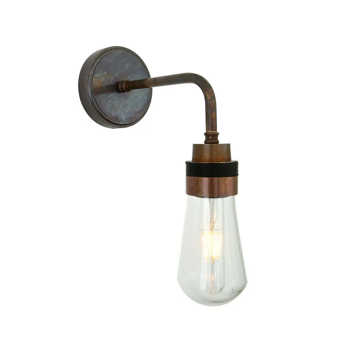 Bo Teardrop Wall Light IP65 - Antique Brass
