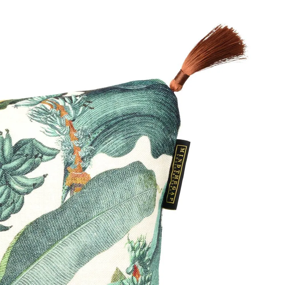 Bolster Cushion with Jungle Monkey Print