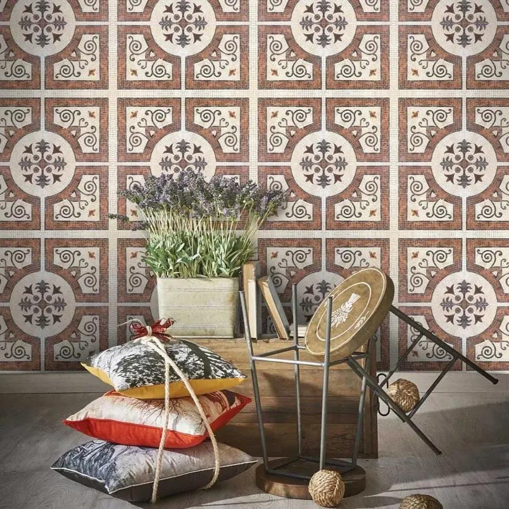 Byzantine Tile Wallpaper Roll - Geometric Pattern image