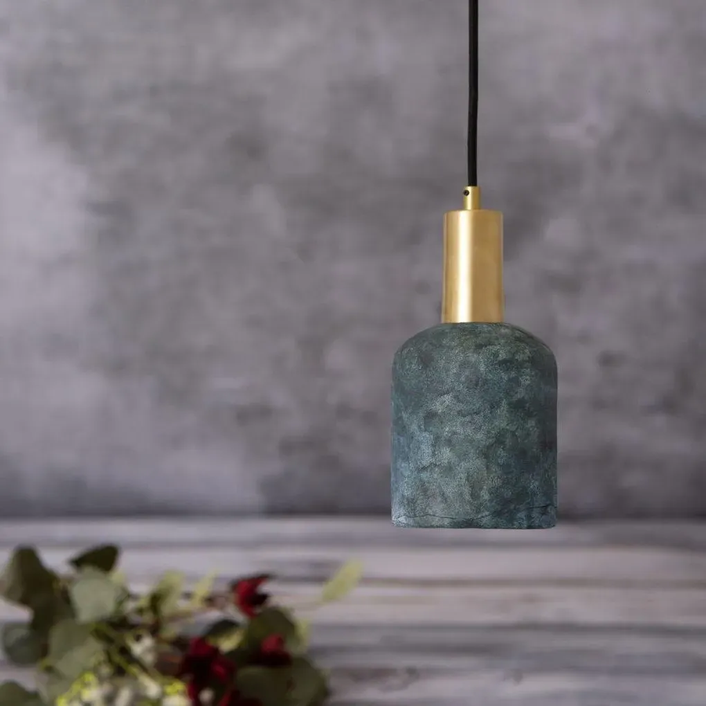 Ceramic Pendant Light - Blue Earth, Ceramic
