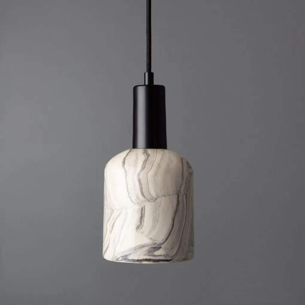 Ceramic Pendant Light - Marbled, Ceramic