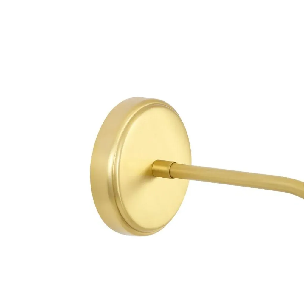 Ceramic Wall Light with Brass Arm - Red, Ceramic