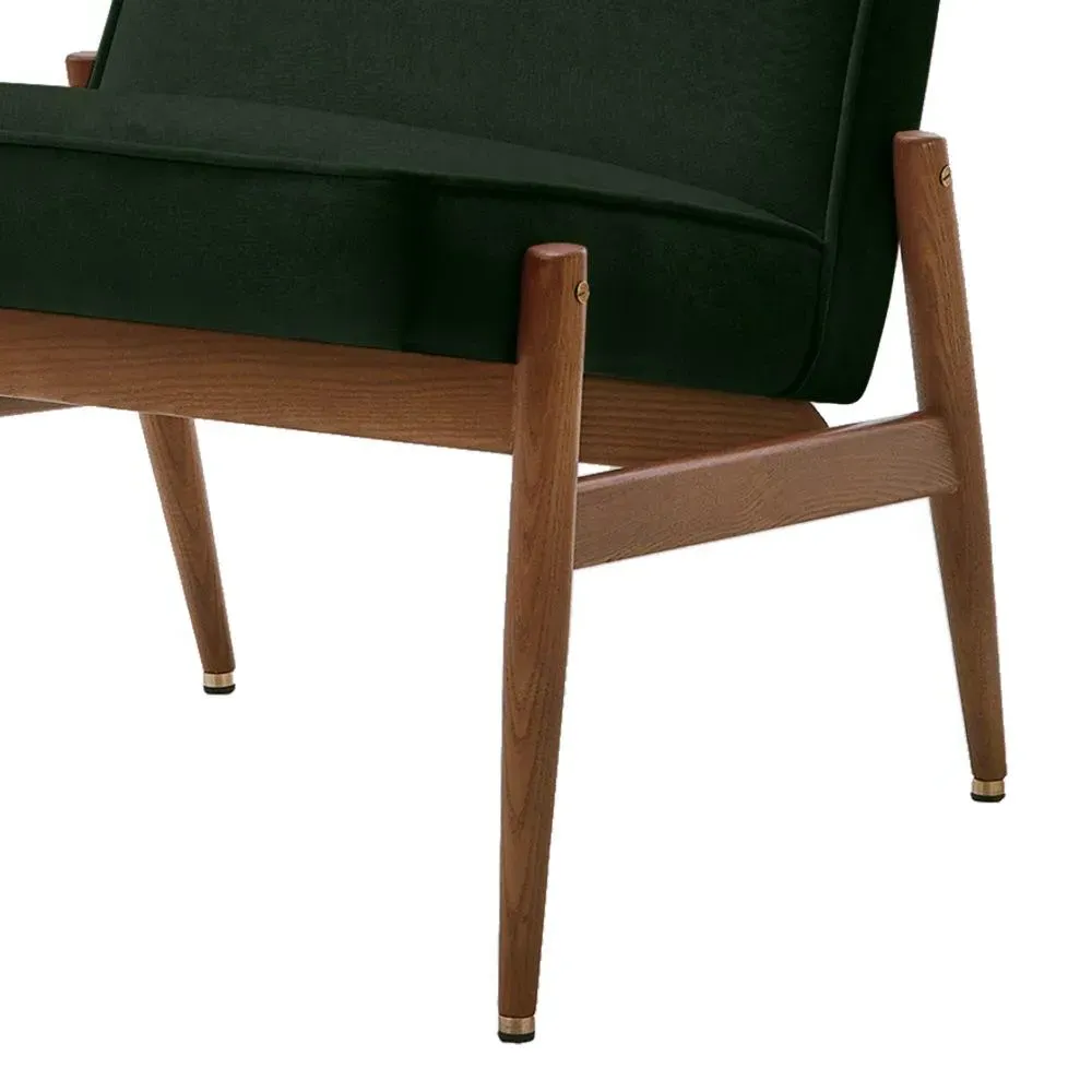 Club Chair Armless - Bottle Green, Velvet