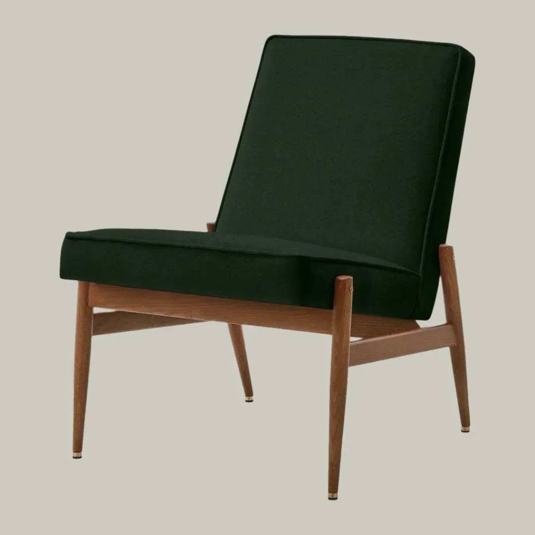 Club Chair Armless - Bottle Green, Velvet image