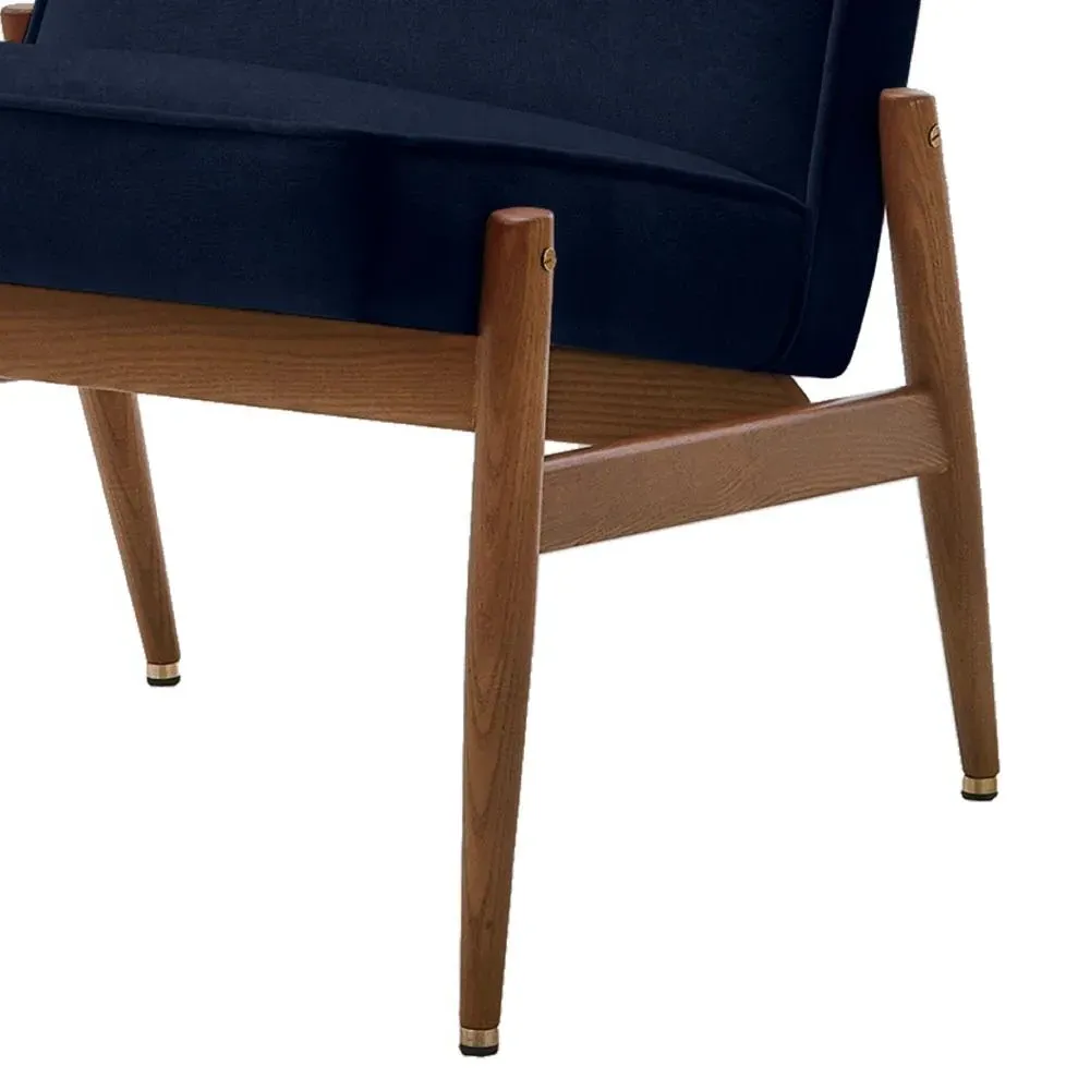 Club Chair Armless - Indigo, Velvet