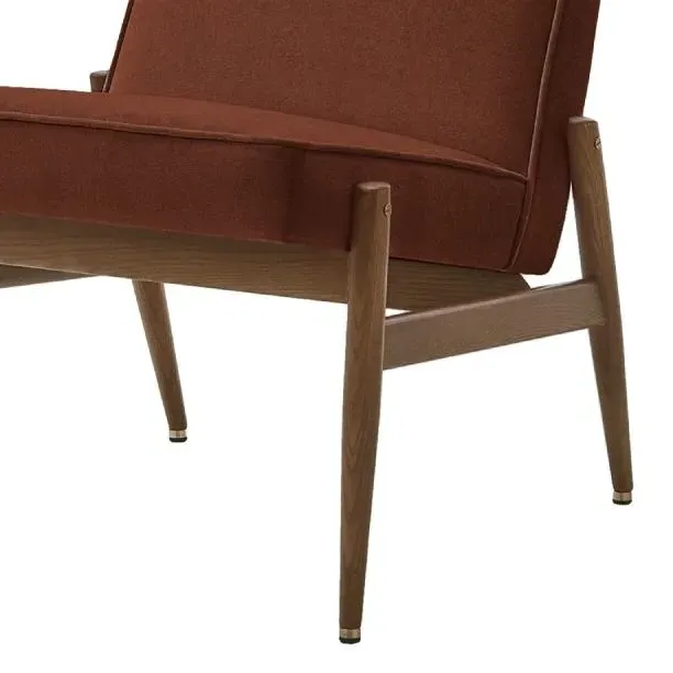 Club Chair Armless - Red Brick, Velvet