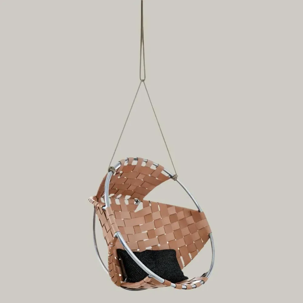 Cocoon Hanging Chair - Natural, Leather