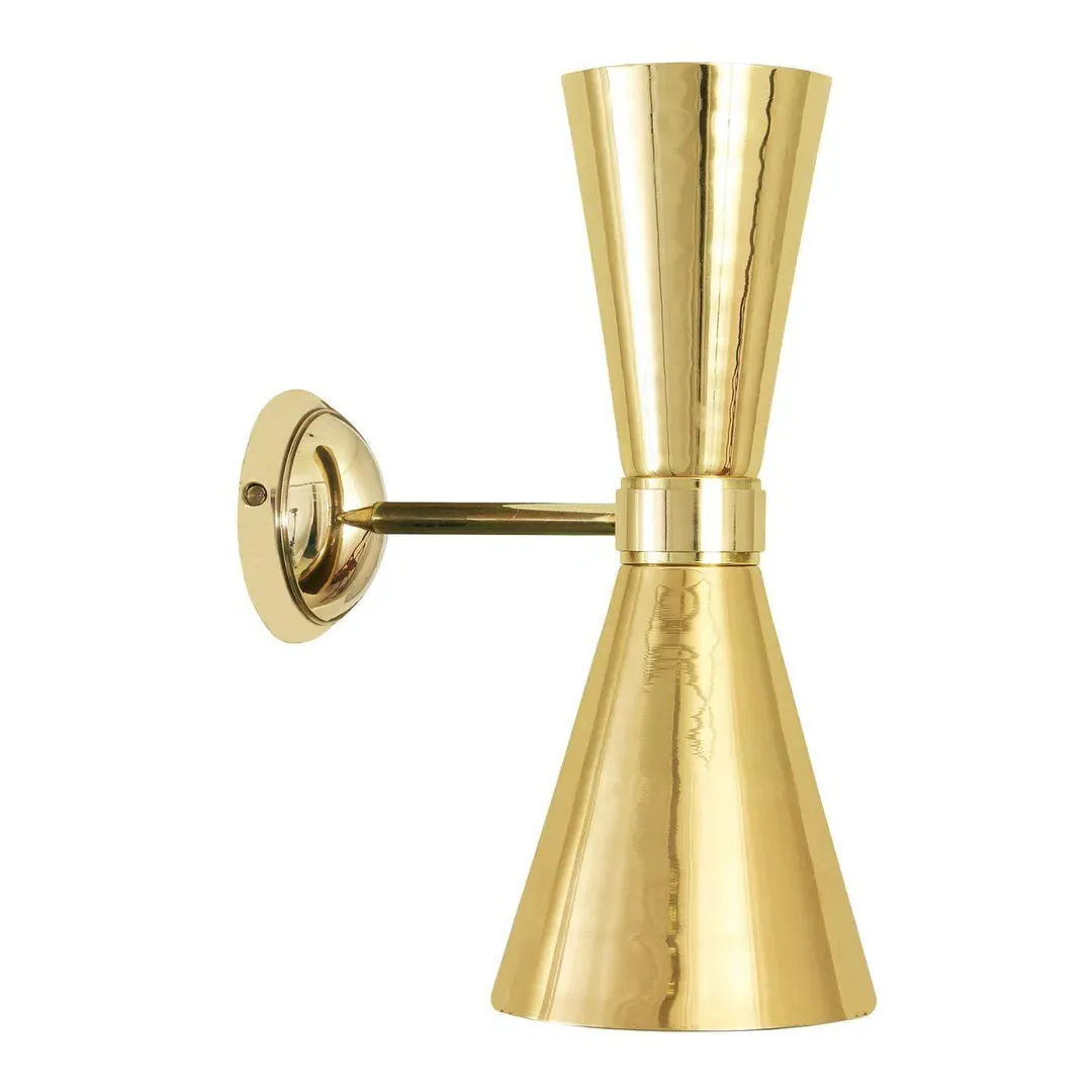 Cone Wall Light - Polished Brass, Metal