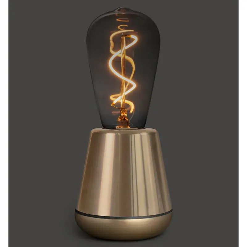 Cordless LED Table Lamp - Gold, Metal