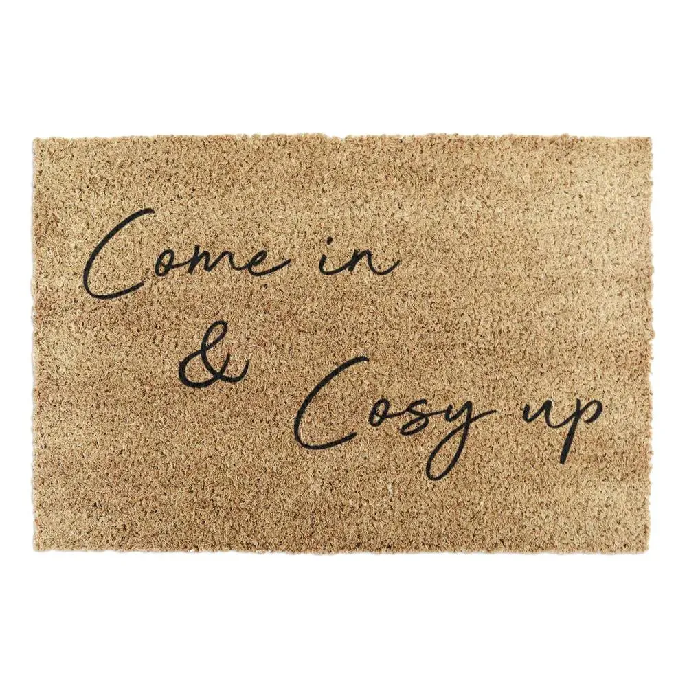Cosy Typography Doormat - Black, Coir image