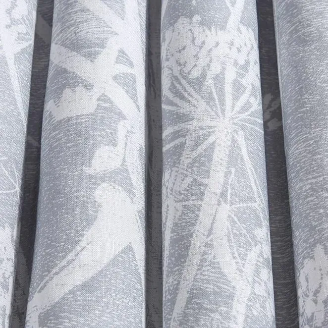 Cow Parsley Linen Fabric - Soft Grey image