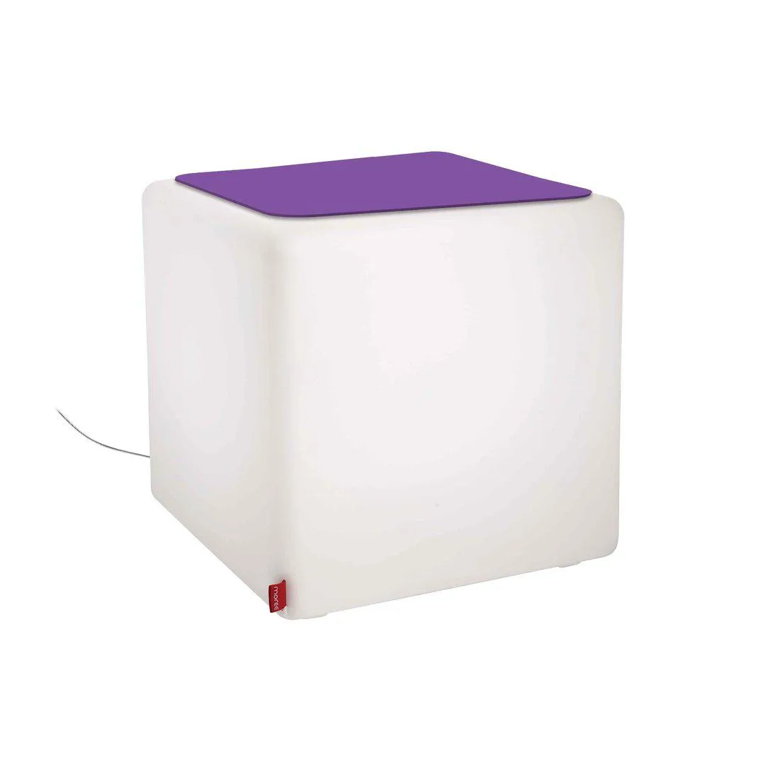 Cube Light Table with Seating - Purple, Felt