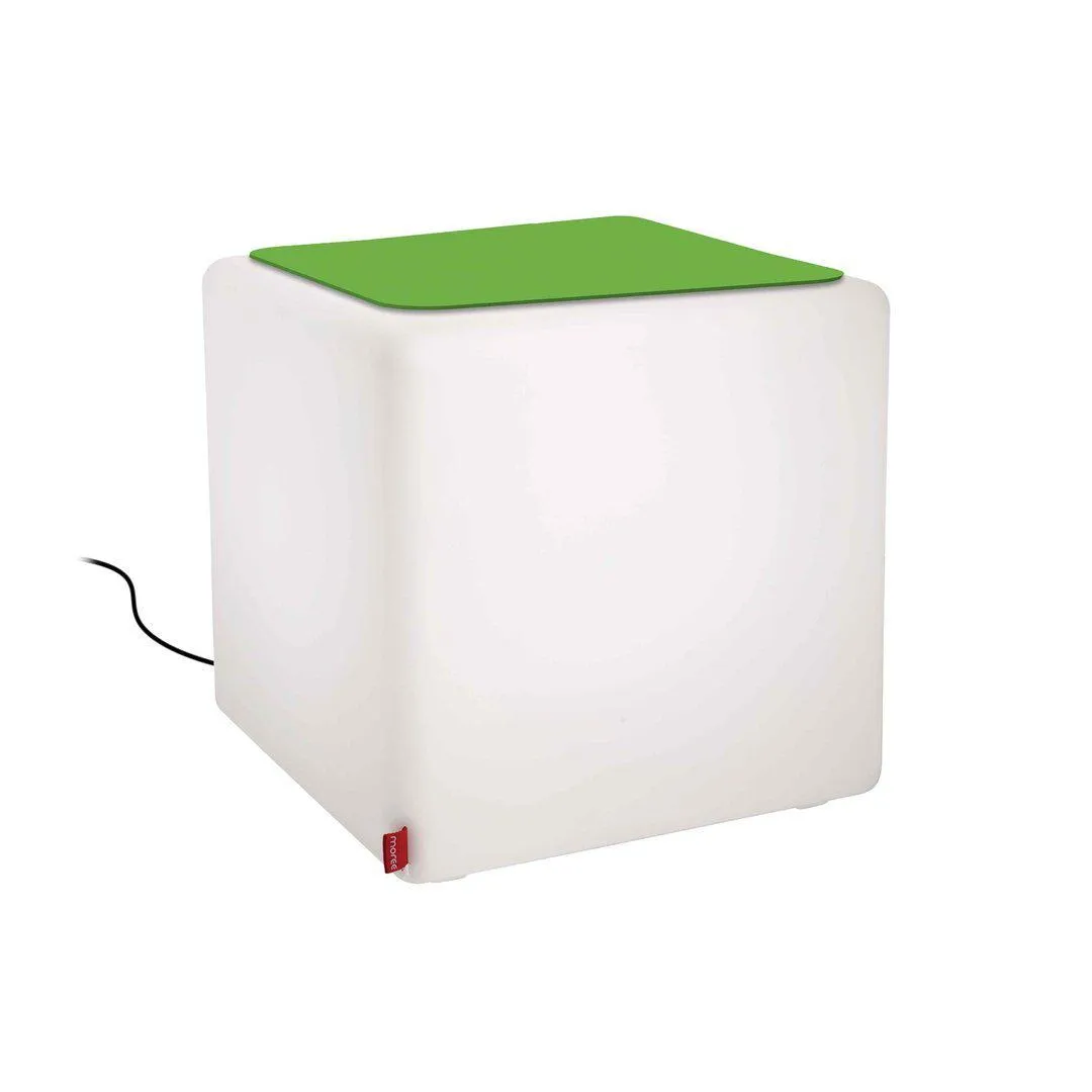 Cube Light Up Garden Table - Green, Felt image