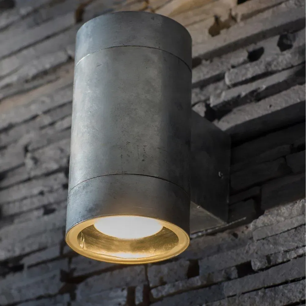 Cylindrical Up Down Wall Light - Steel