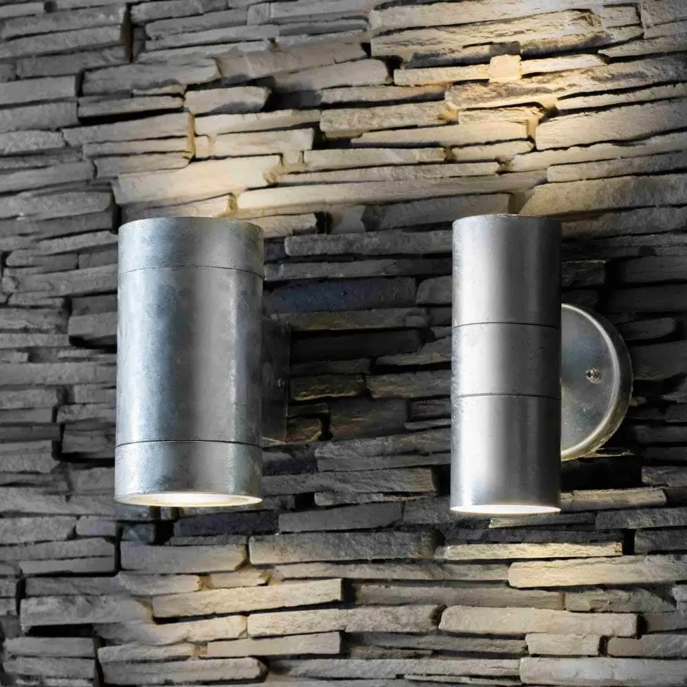 Cylindrical Up Down Wall Light - Steel