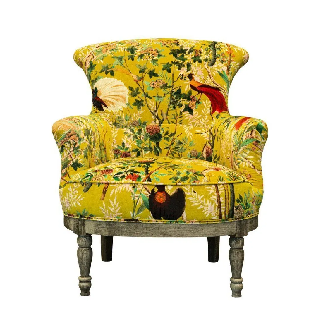 Deconstructed Armchair - Royal Garden Velvet