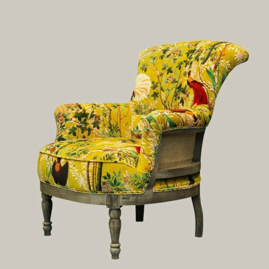 Deconstructed Armchair - Royal Garden Velvet