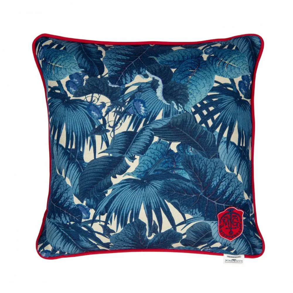 Decorative Cushion Botanical Print - Indigo image
