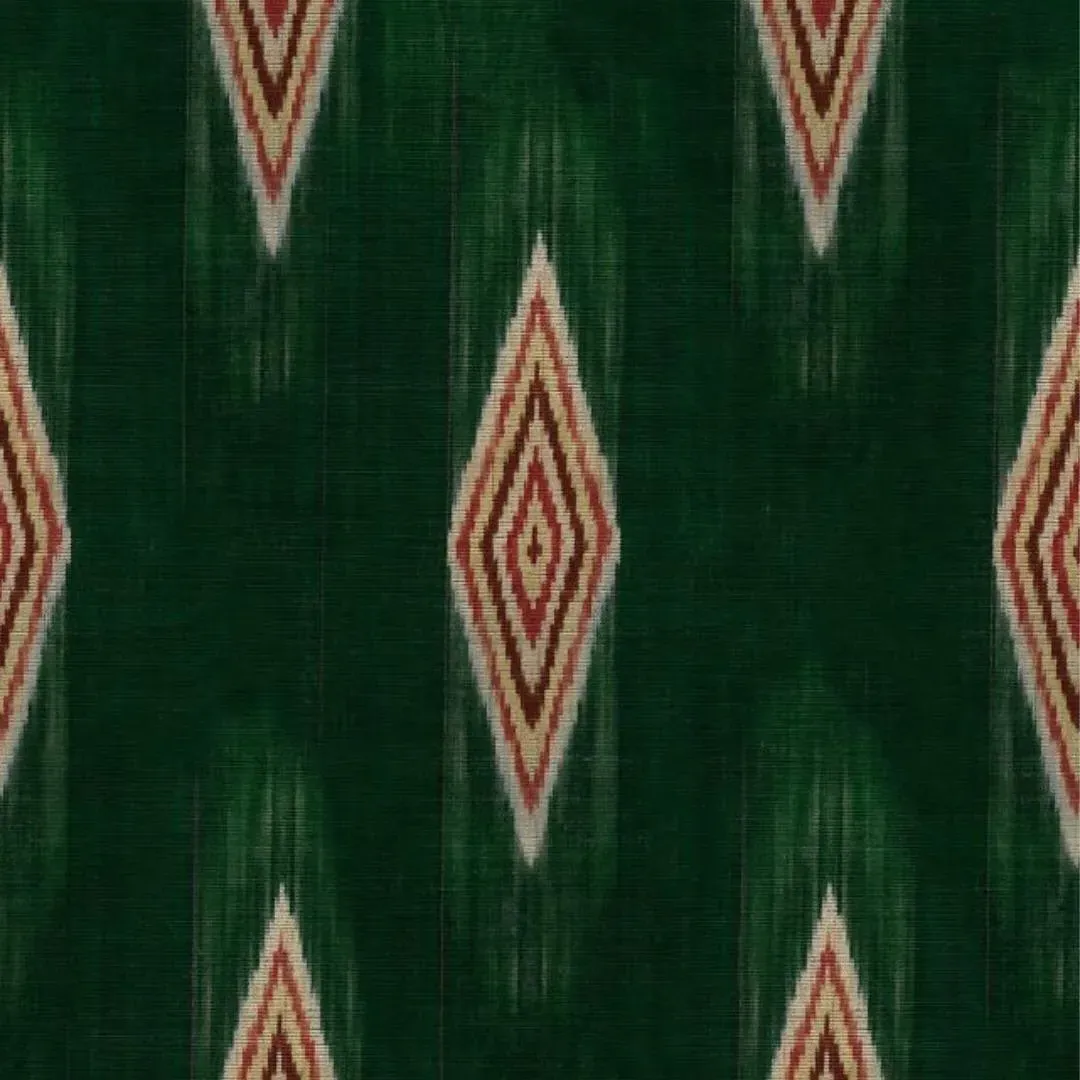 Diamond Pattern Wallpaper Roll - Botanical Green
